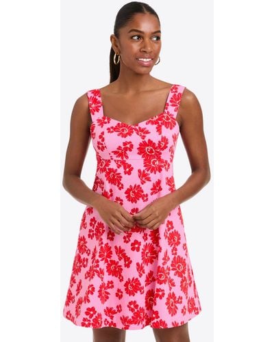 Draper James Henrietta Mini Dress In Pique - Red