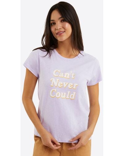 Draper James Can't Never Could T-shirt - Purple