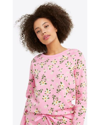 Draper James Natalie Sweatshirt In Magnolia - Pink