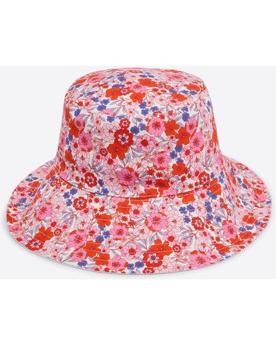 Draper James Reversible Bucket Hat - Red