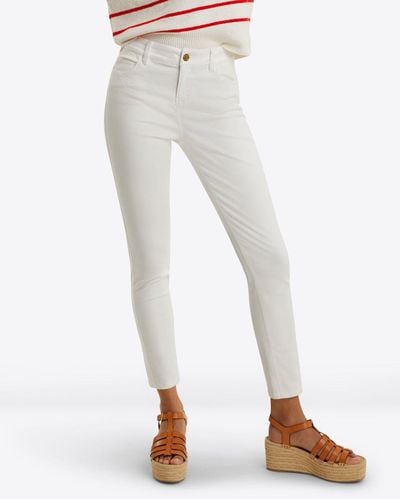 Draper James Skinny Jeans In White Denim