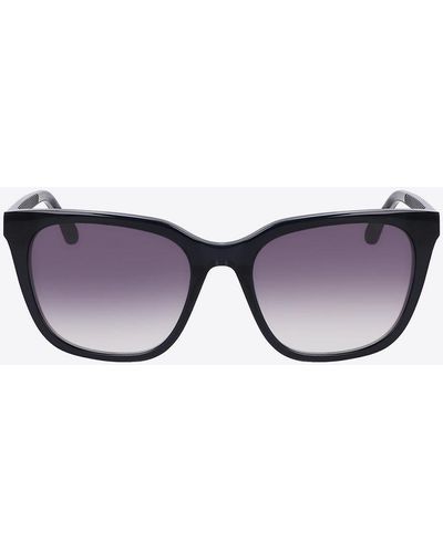 Draper James Laura Sunglasses In Black - Blue