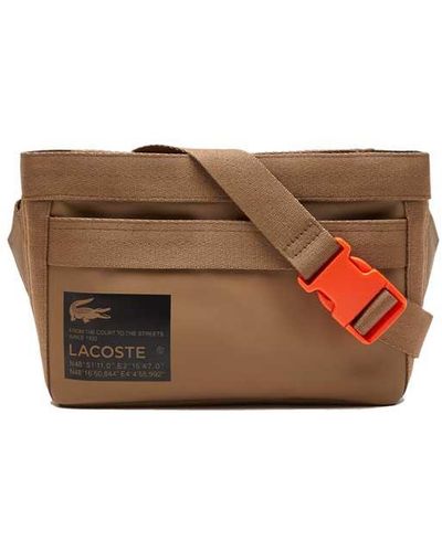 Lacoste Black Neocroc Messenger Sling Crossbody Shoulder Side Crossover Bag
