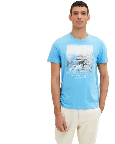 Blue Tom Tailor T-shirts for Men | Lyst | T-Shirts
