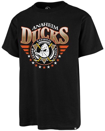 '47 Nh Anaheim Ducks Echo Short Seeve T-shirt Back X Man - Black