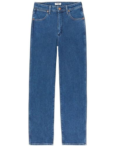 Wrangler Wm68 Mom Straight Fit Jeans / Woman - Blue