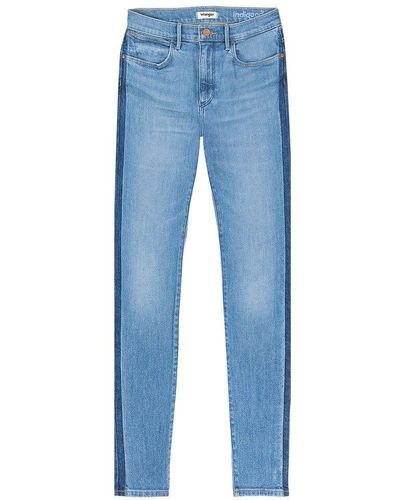 Wrangler Whxr37s High Skinny Fit Jeans - Blue