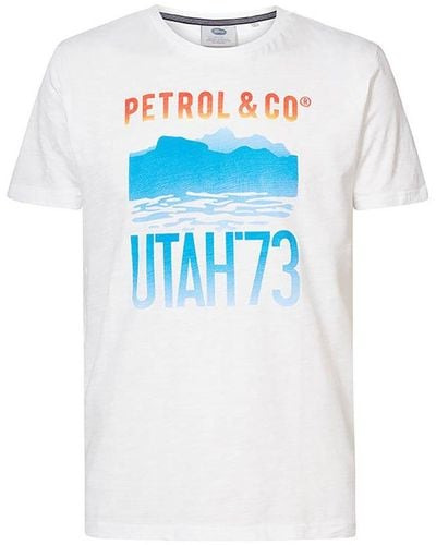T-shirts for Men Lyst Industries Petrol White |