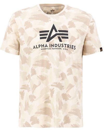 Alpha Industries Backprint Cao Short for Men T-shirt Lyst Sleeve Green | in