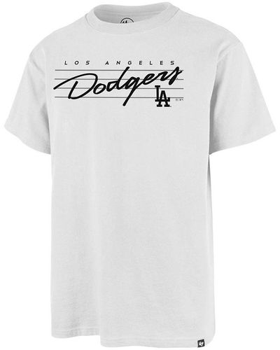 '47 Lb Los Angeles Dodger Downburst Echo Short Sleeve T-shirt An - White