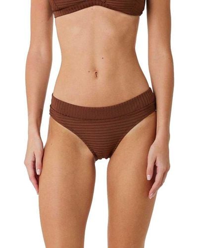 Rip Curl Rip Cur Premium Urf Fu Bikini Bottom Woman - Brown
