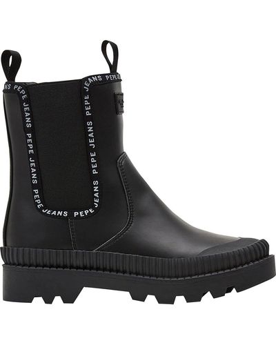 Black Pepe Jeans Boots for Women | Lyst