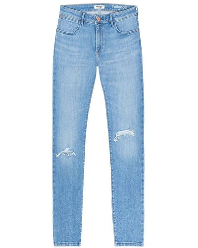 Wrangler Wkxr37t Skinny Fit Jeans - Blue