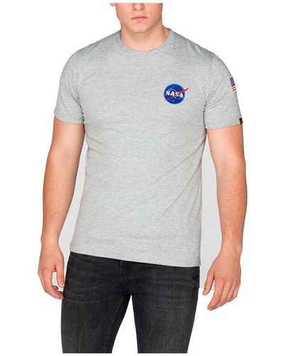 Alpha Industries Space Shuttle Lyst Black in T-shirt Men | for