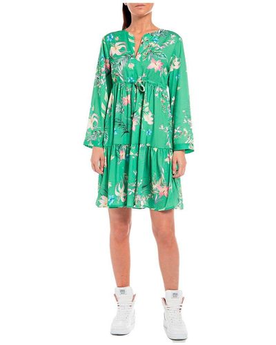 Green Replay Dresses for Women | Lyst