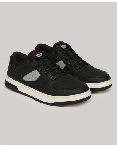 Ladies black deals superdry trainers