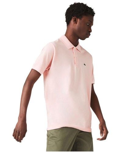 Pink Lacoste Polo Shirts for Men - Up to 60% off | Lyst