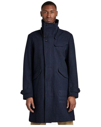 Blue G-Star RAW Coats for Men | Lyst