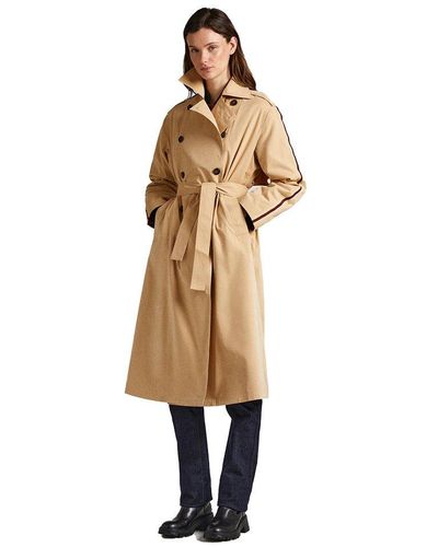 Natural Pepe Jeans Coats for Women | Lyst