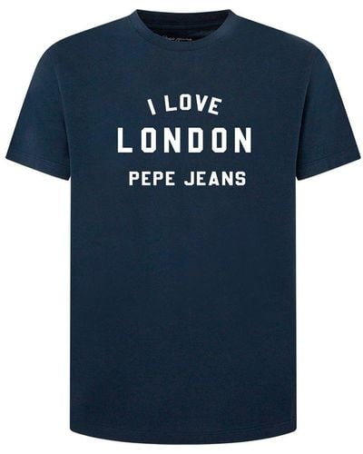 Pepe Jeans Pepe Jean Cark Hort Eeve T-hirt An in Black for Men | Lyst