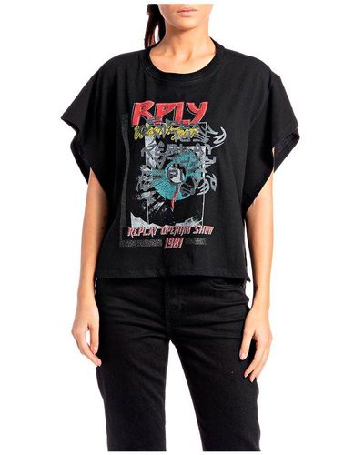 Replay T-shirts for Women | Online Sale up to 75% off | Lyst