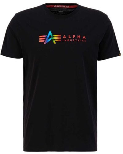 Alpha Industries Apha Indutrie Abe T Eta Hort Eeve T-hirt An in White for  Men | Lyst