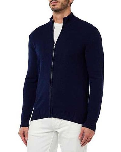 Hackett Lambswool Zip-Through Cardigan