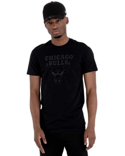 New Era Chicago Bulls Championship BP Short Sleeve T-Shirt Black S Man