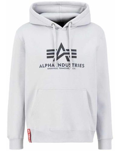 Alpha Industries Basic Print Hoodie in | Lyst Reflective Men for Blue