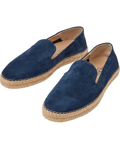 Blue Hackett Slip-on shoes for Men | Lyst