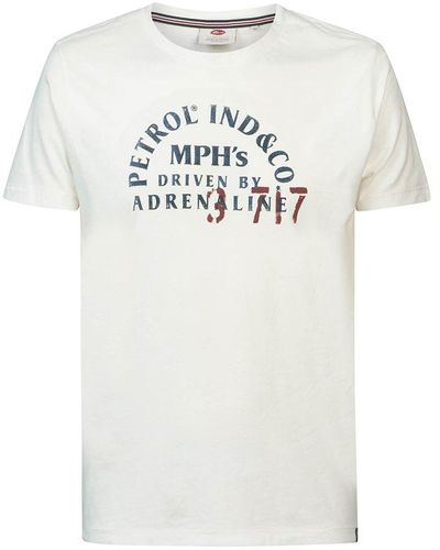 White Petrol Industries T-shirts Lyst for Men 