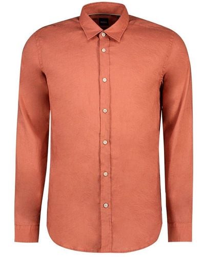 Orange BOSS by HUGO BOSS Shirts for Men | Lyst