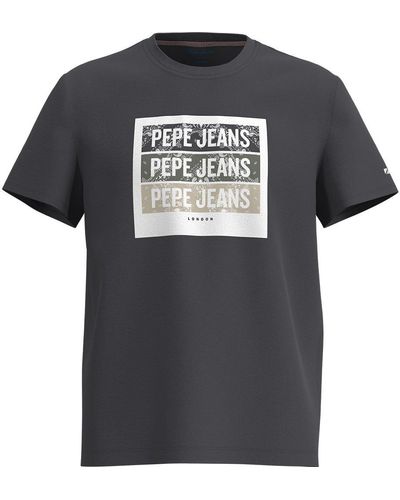 Black Pepe Jeans T-shirts for Men | Lyst