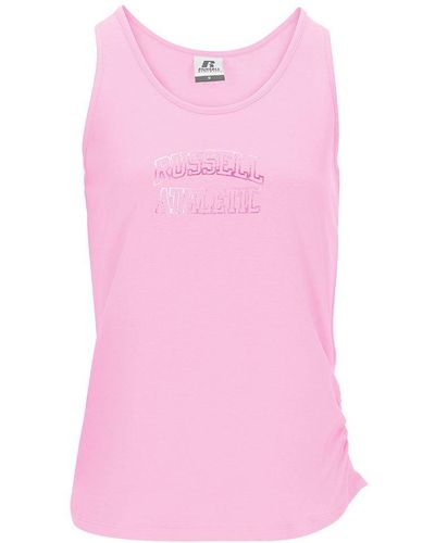Pink Russell Athletic Tops for Women | Lyst