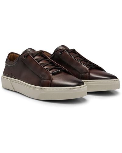 Boss Men's Gary Lace Up Sneakers - Brown - Size 11UK / 12Us - Medium Brown