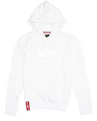 | Alpha Industries for Basic Lyst Blue in Hoodie Print Men Reflective
