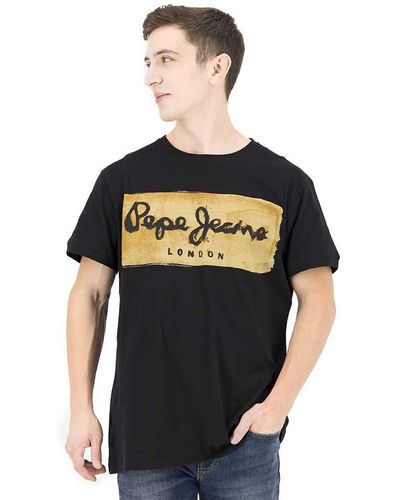 Black Pepe Jeans T-shirts for Men | Lyst