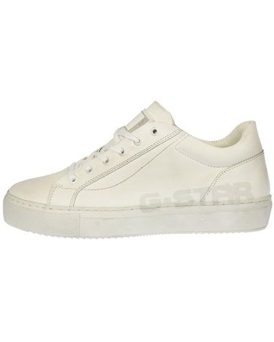 White G-Star RAW Sneakers for Women | Lyst