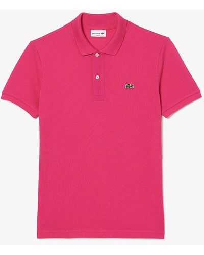 manuskript Hick Give Pink Lacoste Polo Shirts for Men - Up to 54% off | Lyst