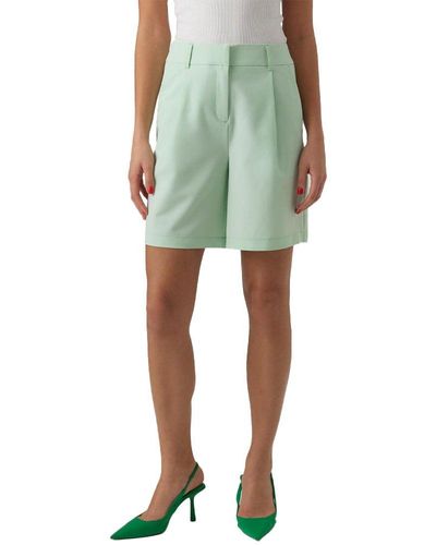 Vero Moda Zelda Loose Fit High Waist Shorts Woman - Green