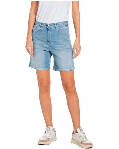 Blue Replay Shorts for Women | Lyst