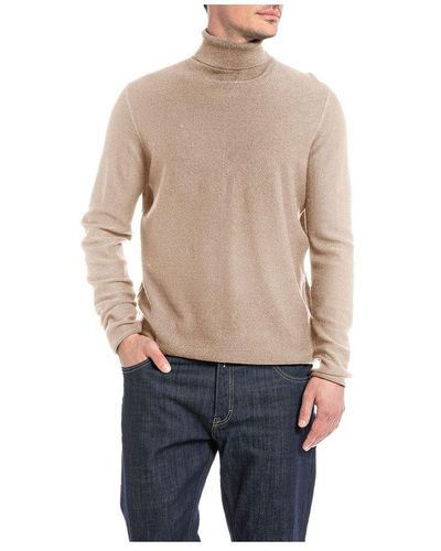 Natural Replay Sweaters and knitwear for Men | Lyst