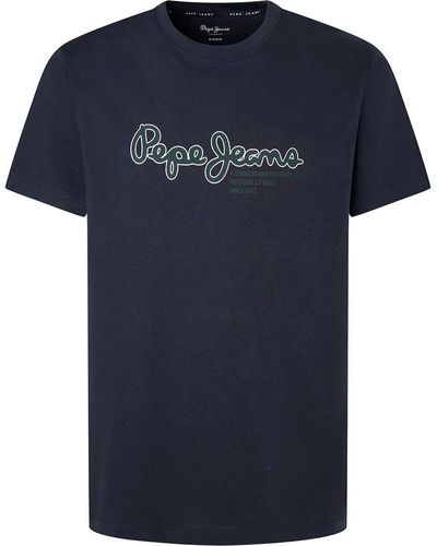 Pepe Jeans Pepe Jean Cark Hort Eeve T-hirt An in Black for Men | Lyst