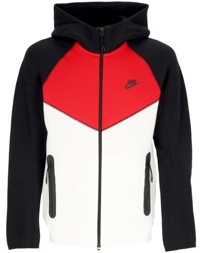 Nike Lightweight Hooded Sweatshirt Zip Sportswear Tech Fleece Windrunner Full-Zip Hoodie//University - Red