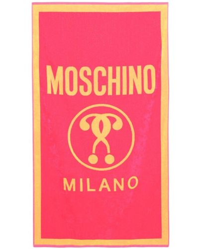 Moschino Mann Strandtuch - Pink