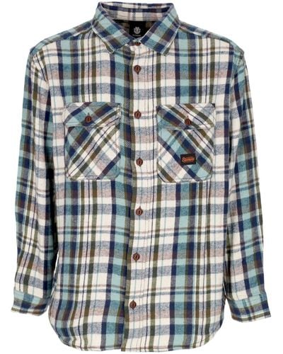 Element Hueco 'Long Sleeve Shirt Classic Shirt - Blue