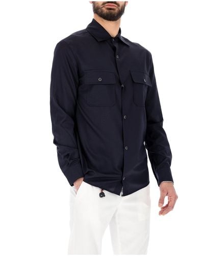 Marco Pescarolo Shirt Jacket - Blue