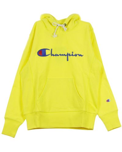 Champion Hooded Sweatshirt - Yellow