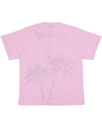DISCLAIMER W Summer Lover Strass Tee T-Shirt - Pink