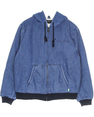 Huf Colton Hooded Zip Jacket - Blue